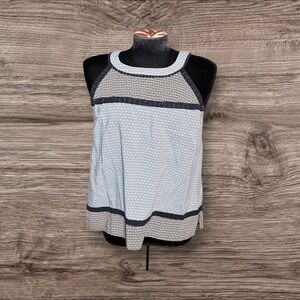 Skies Are Blue Blue Sleeveless Top Size Medium